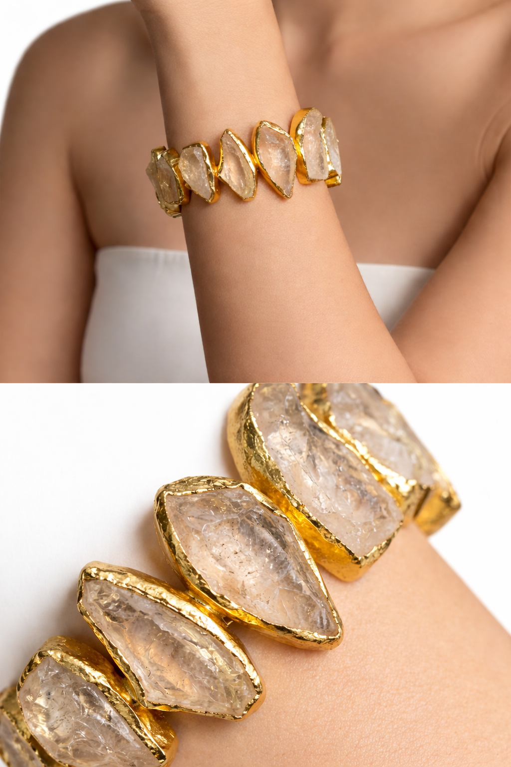 Grey Quartz Bracelet