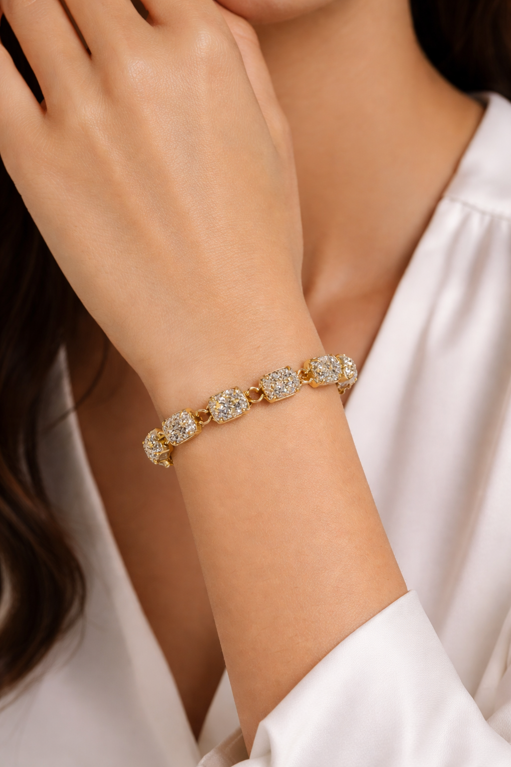 Pyrite Link Bracelet