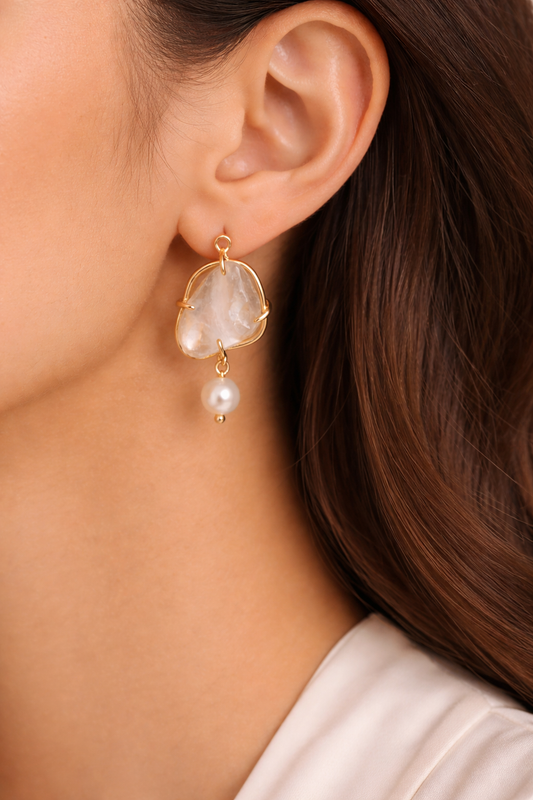 Baroque Pearl Drop Earrings