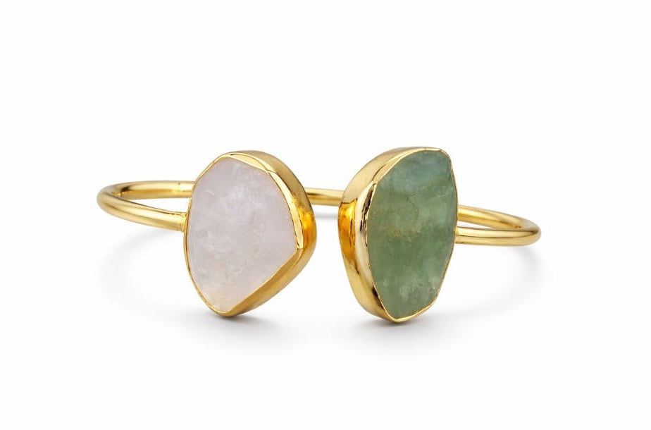 Rose Quartz & Green Aventurine Bracelet
