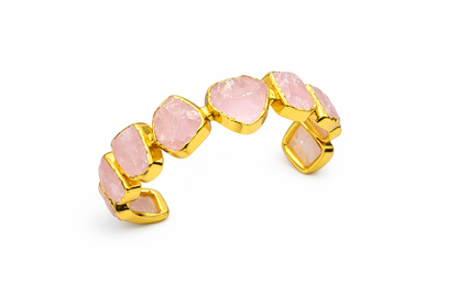 Rose Quartz Cuff Bracelet