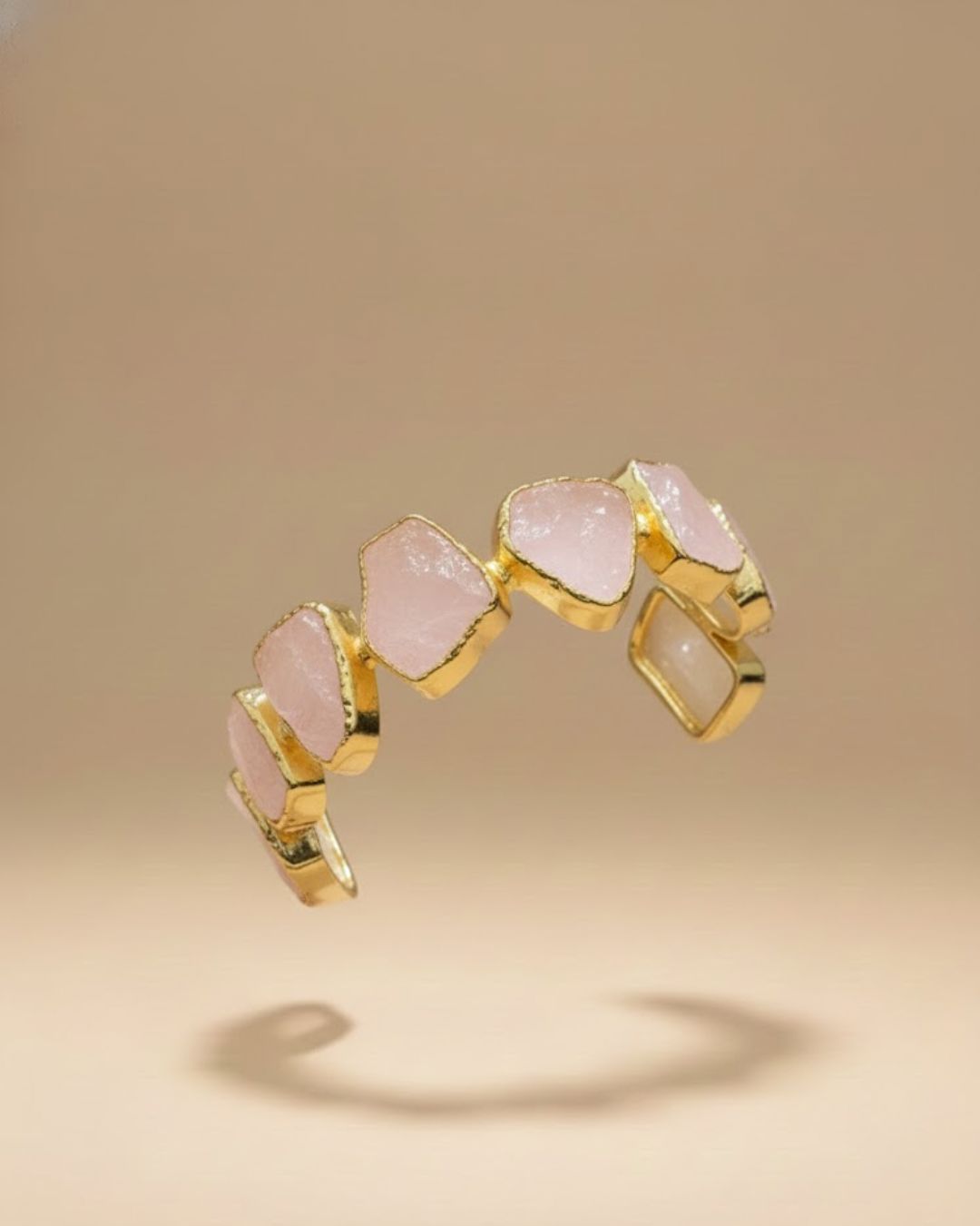 Rose Quartz Cuff Bracelet