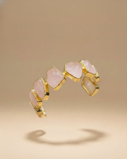 Rose Quartz Cuff Bracelet
