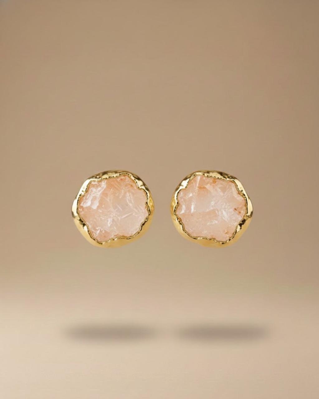 Rose Quartz Studs