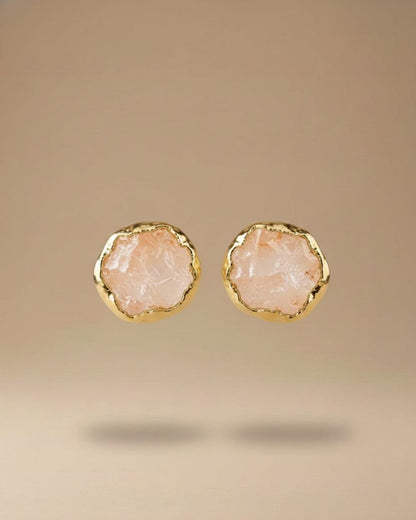 Rose Quartz Studs