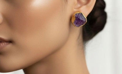 Amethyst Studs