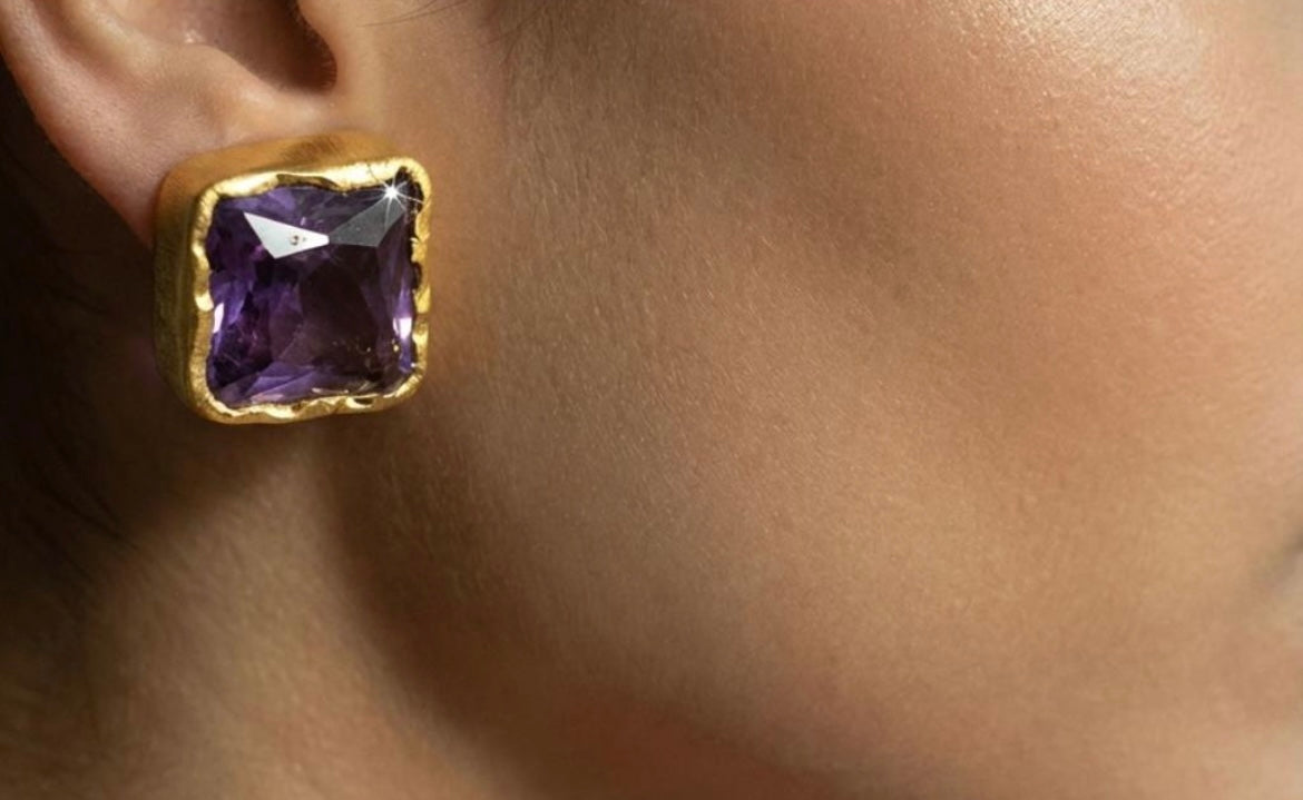 Amethyst Studs