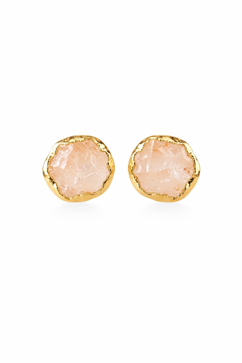 Rose Quartz Studs
