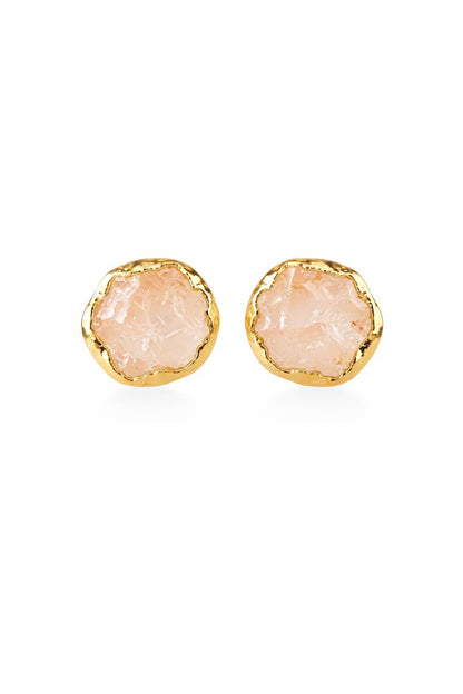 Rose Quartz Studs