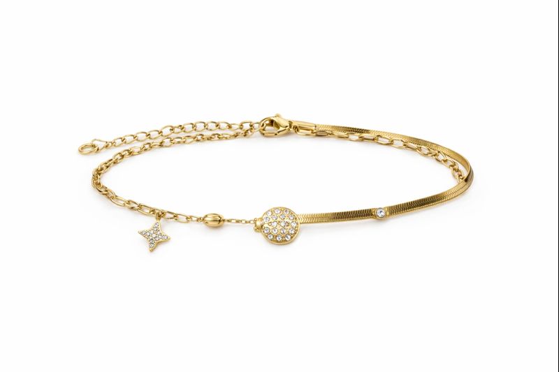 Layered Charm Chain Bracelet