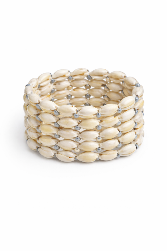 Natural cowrie shell bracelet