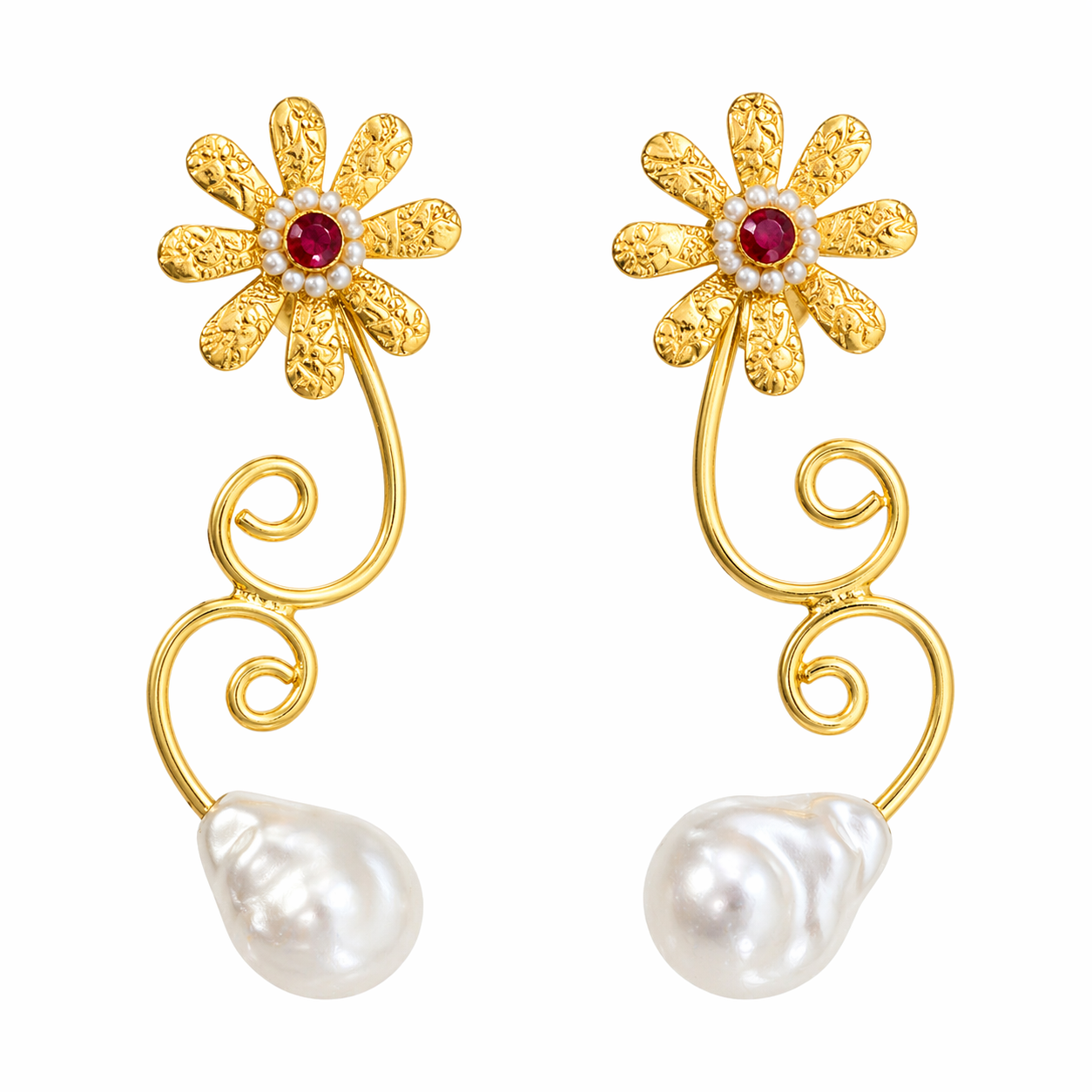 Bloom & Baroque Pearl Earrings