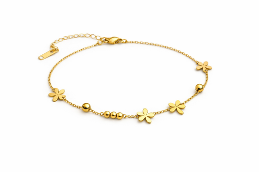 Flower Charm Bracelet