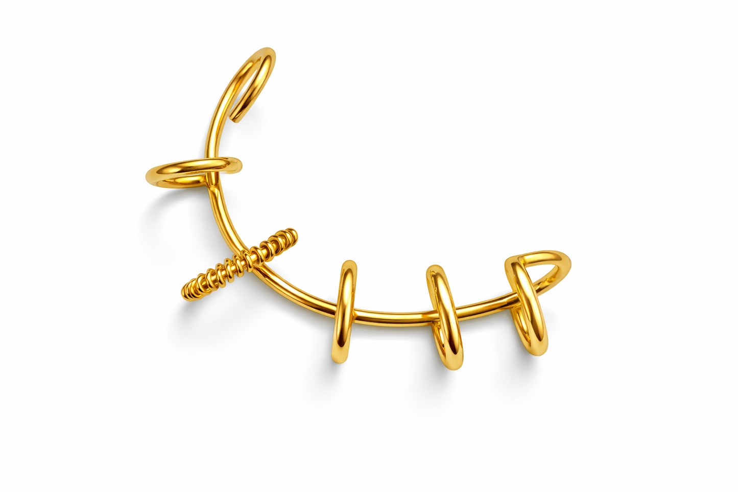 Golden Orbit Ear Cuff
