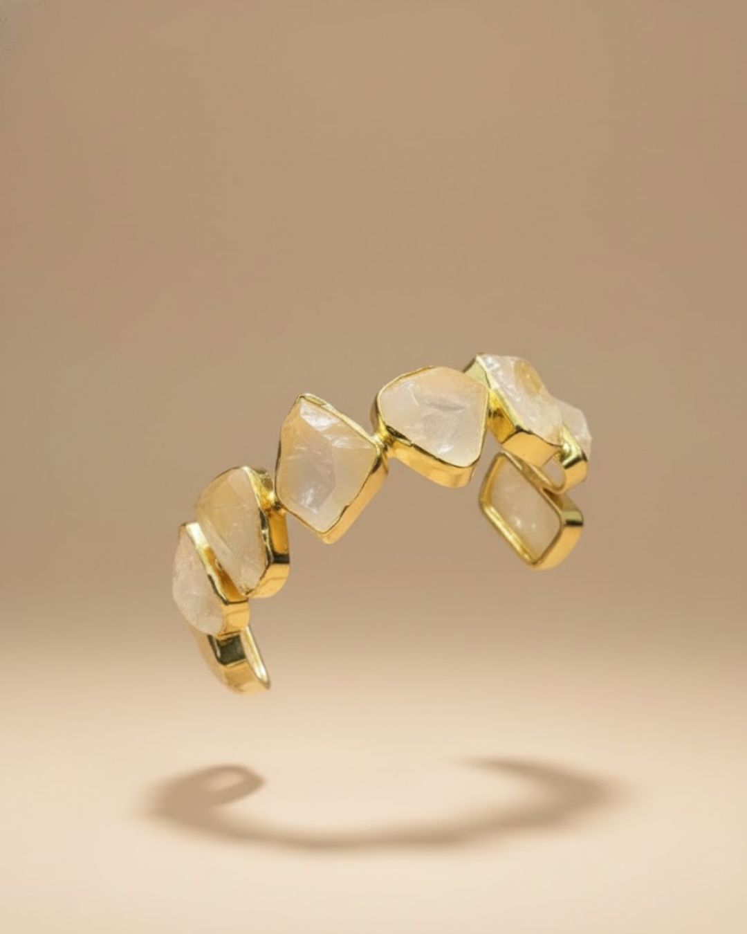 Quartz cuff bracelet