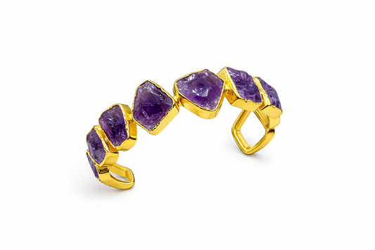 Amethyst Cuff Bracelet