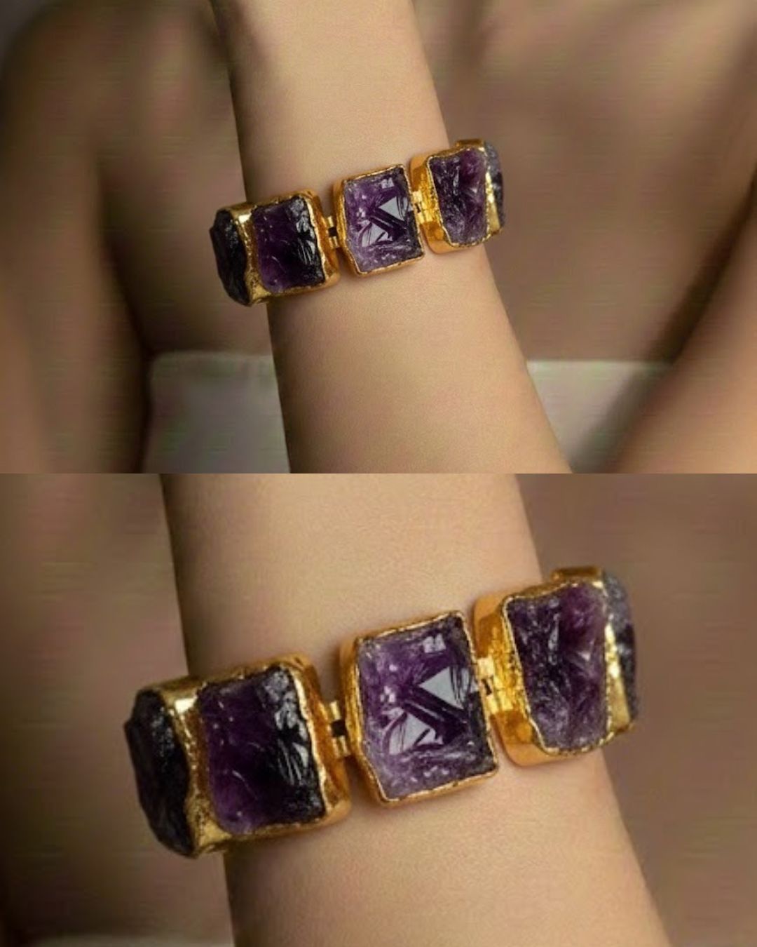 Amethyst Cuff Bracelet